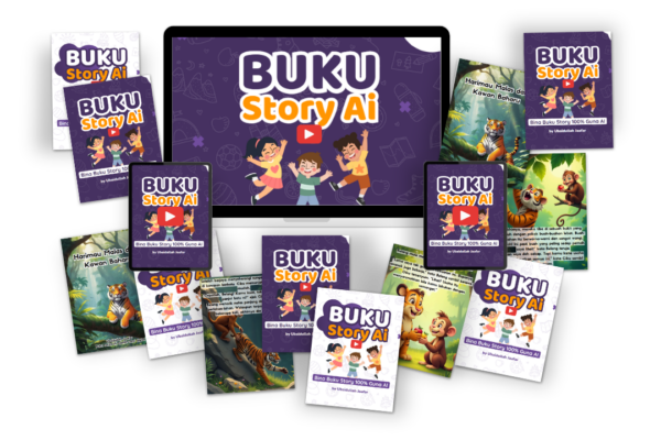 30 Modul Buku Story AI + Template Website Jualan